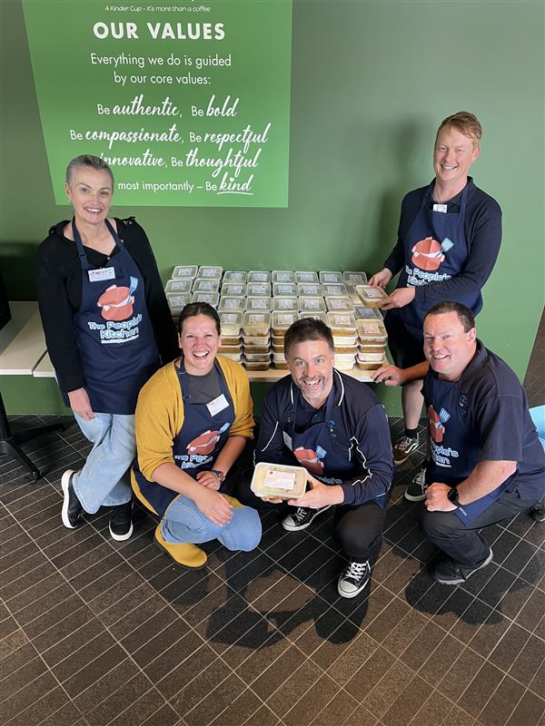 gippswater's tweet photo. Nice work team! 

We had a fantastic day getting hands on at the People's Kitchen helping Morwell Neighbourhood House take on food insecurity in the Valley. 

We made 160 serves of curried sausages with mash and veggies. A hot, healthy and tasty meal for those doing it tough. https://t.co/aj79d8mMRs