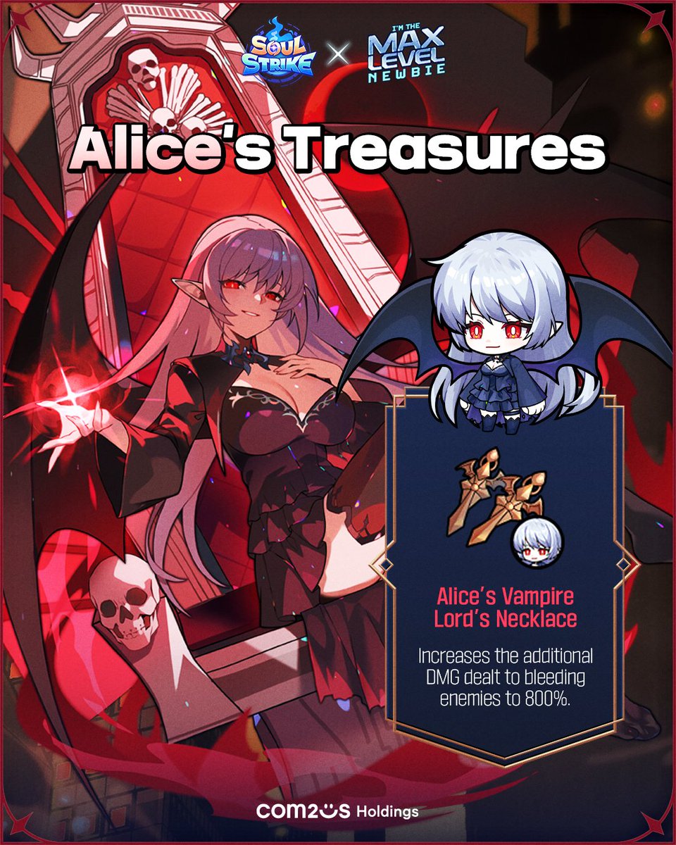 SoulStrike_EN's tweet photo. ❤️Alice’s Treasures💎✨
Want to own it? Tap the heart!❤️
Experience its true value in-game—don’t wait! 🚀
📲https://t.co/QXJpbFlENr
#SoulStrike #Crossover #Max_Level_Newbie #Webtoon #Character #Art #Anime #gamedev https://t.co/iJfG07IBWF