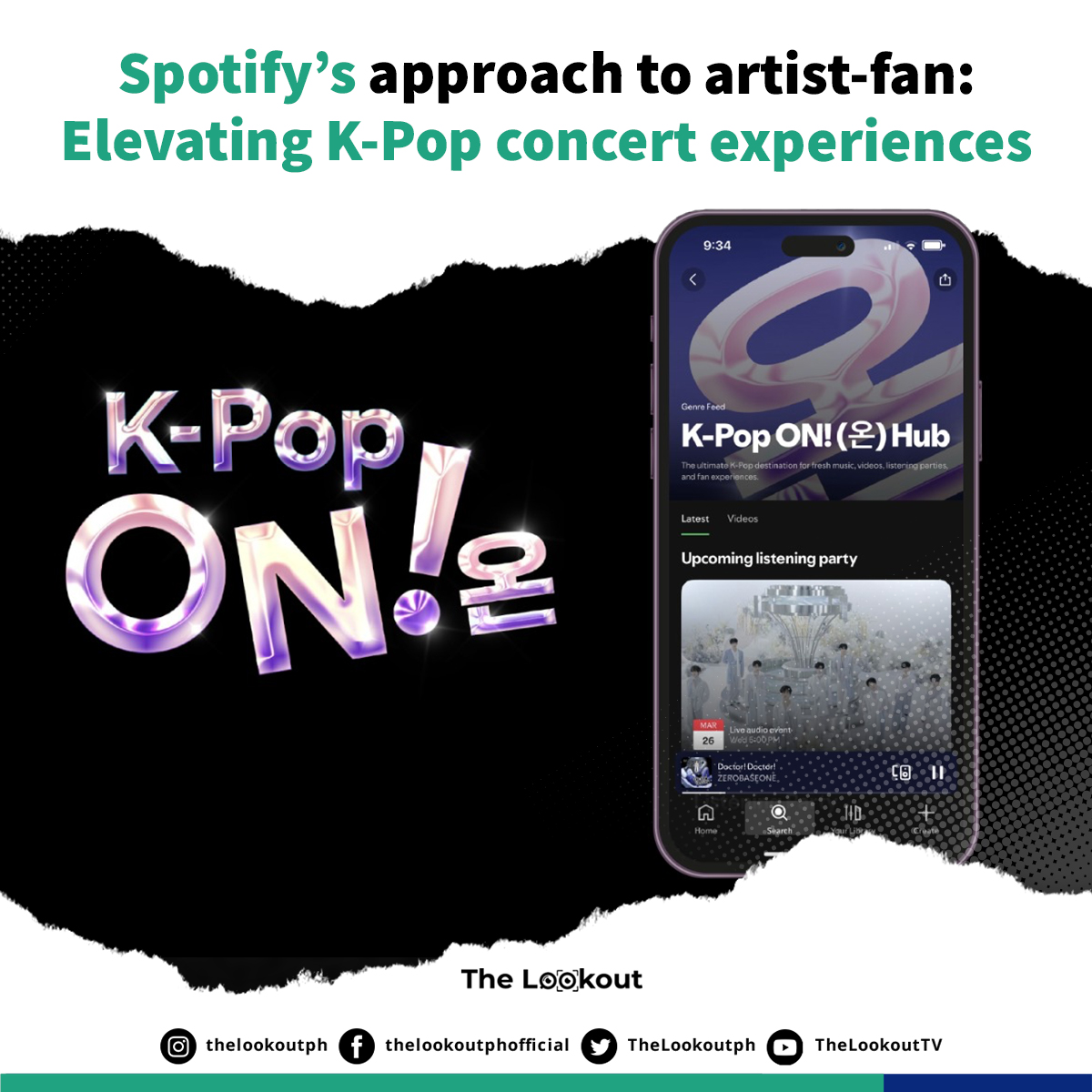 TheLookoutph's tweet image. Launched last year, Spotify’s K-Pop ON! Hub brings fans closer than ever to the pulse of the genre.

READ: bit.ly/4lmsHoW

#Spotify #KPopON