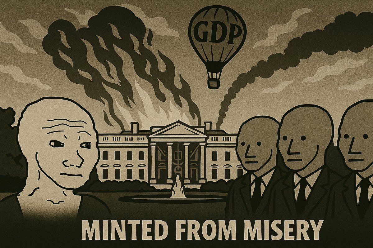 The Great Depression Protocol. $GDP

They burned the system.
We printed the response.

As the institutions crumble,
the only thing rising…
is $GDP in a balloon of misery.