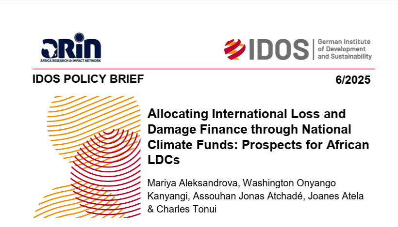 Africa Research & Impact Network (@arin_africa) on Twitter photo A new #PolicyBrief by M. Aleksandrova (<a href="/IDOS_research/">IDOS_research</a> ), W. Kanyangi, A. Atchadé, J. Atela, C. Tonui (<a href="/arin_africa/">Africa Research & Impact Network</a>) explores the role of National Climate Funds—insights on challenges & strengthening national systems.
Read more: bit.ly/4hYGDm0 A new #PolicyBrief by M. Aleksandrova (<a href="/IDOS_research/">IDOS_research</a> ), W. Kanyangi, A. Atchadé, J. Atela, C. Tonui (<a href="/arin_africa/">Africa Research & Impact Network</a>) explores the role of National Climate Funds—insights on challenges & strengthening national systems.
Read more: bit.ly/4hYGDm0