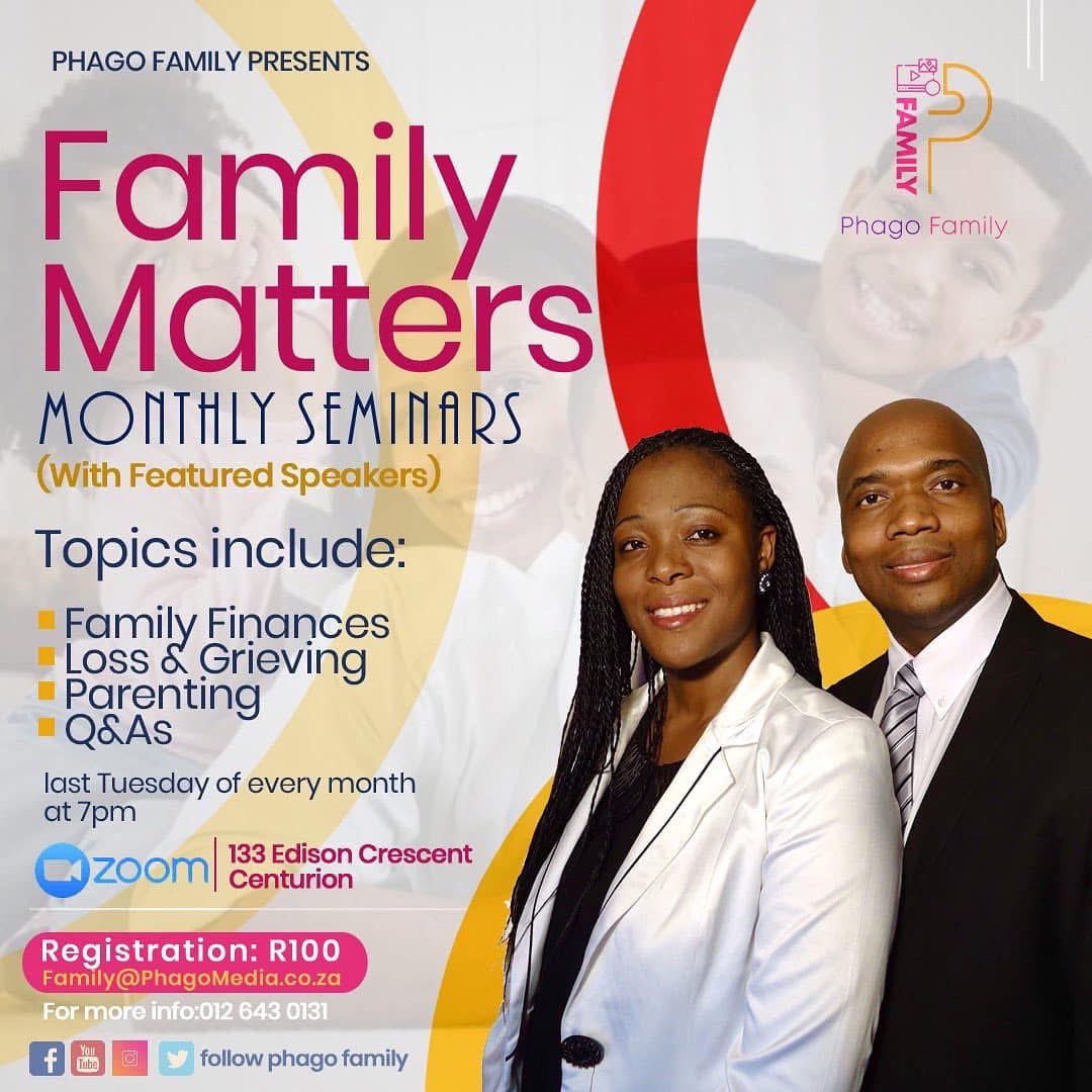 The #PhagoFamily Family Matters Online Seminars are back! Every last Tuesday of the month. At 7pm! We treat all topics. Even those that may make many people feel in uncomfortable! We are here to help build flourishing families! Happy Friday!