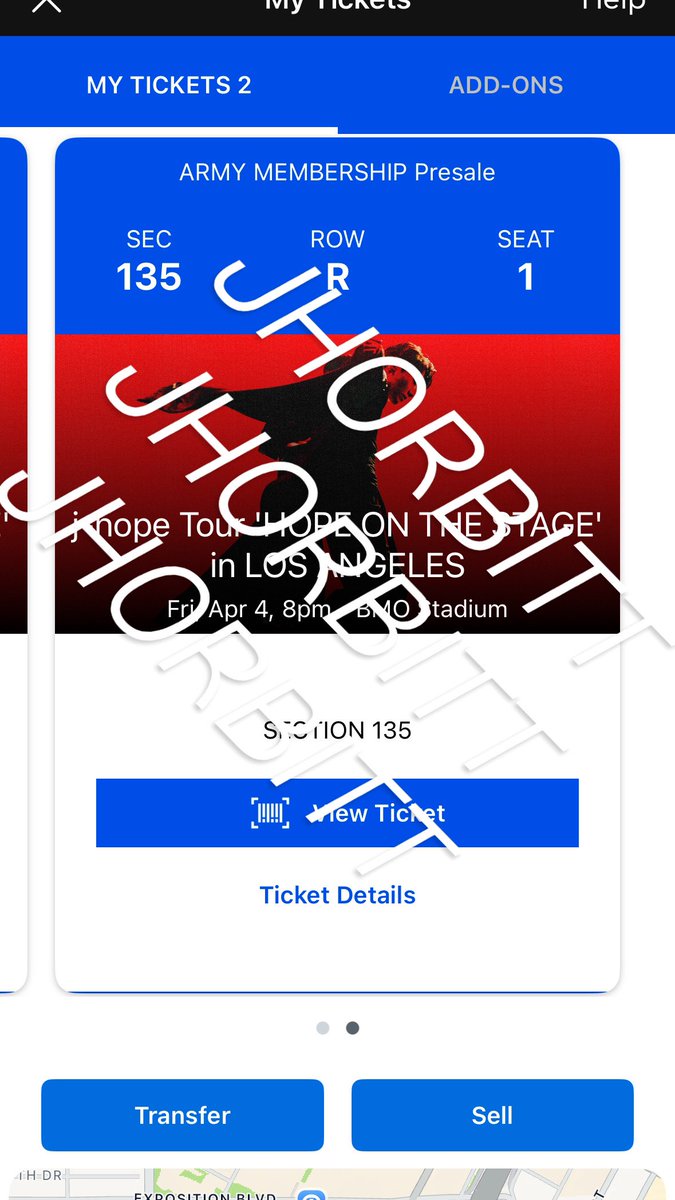 jhorbitt's tweet image. WTS JHOPE LA 4/4 (1) TICKET

It&apos;s in section 135 and im selling for under face value ($195) from when i brought it during presale! pls dm if you are interested !! I will show all the proofs and I also have past ticket selling experience 🤩 #wtsbts #jhope_TOUR #jhope