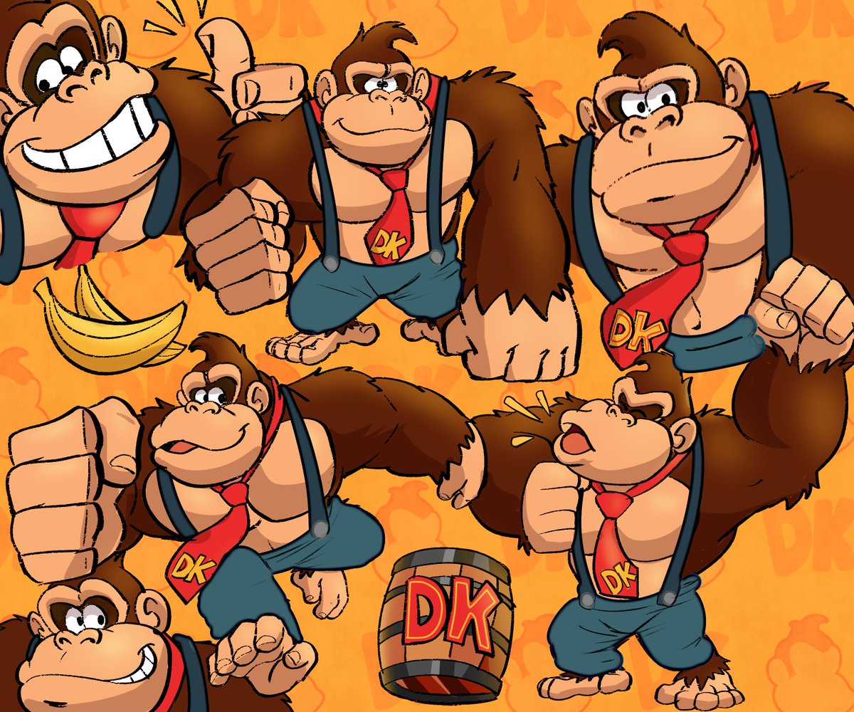 Updated with overalls! DK is a WORKING APE