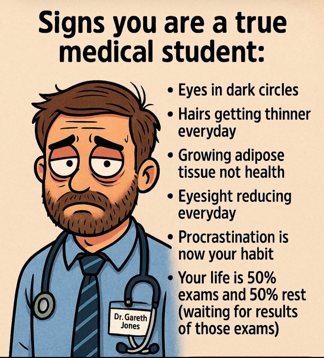 Doctors__squad's tweet photo. Signs you are a true medical student: https://t.co/W8HAM9gjU0