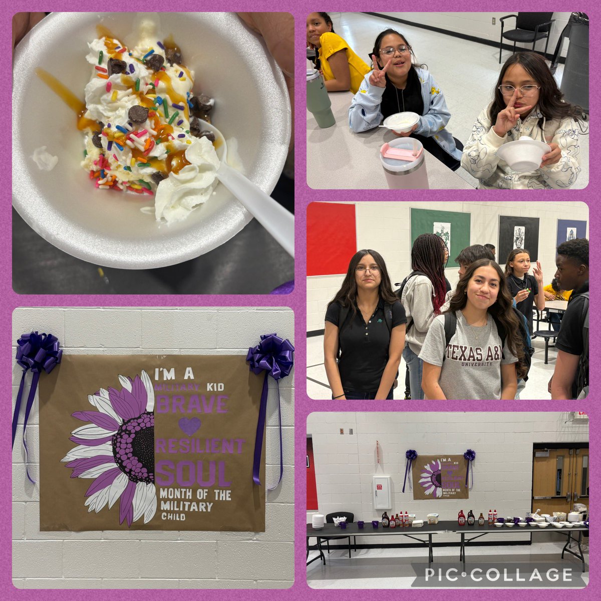 Lorie De La Rosa (@ldelarosa_ams) on Twitter photo Build your own sundae treat for our military scholars! What a sweet way to kickoff Month of the Military Child. 💜 💛🖤<a href="/HAntwine_MS/">Patricia Pedroza</a> <a href="/iGalindo_AMS/">Mr. Galindo</a> <a href="/MChavez_AMS/">Monica Chavez</a> <a href="/JoannaPuen16736/">Joanna Puentes</a> Build your own sundae treat for our military scholars! What a sweet way to kickoff Month of the Military Child. 💜 💛🖤<a href="/HAntwine_MS/">Patricia Pedroza</a> <a href="/iGalindo_AMS/">Mr. Galindo</a> <a href="/MChavez_AMS/">Monica Chavez</a> <a href="/JoannaPuen16736/">Joanna Puentes</a>