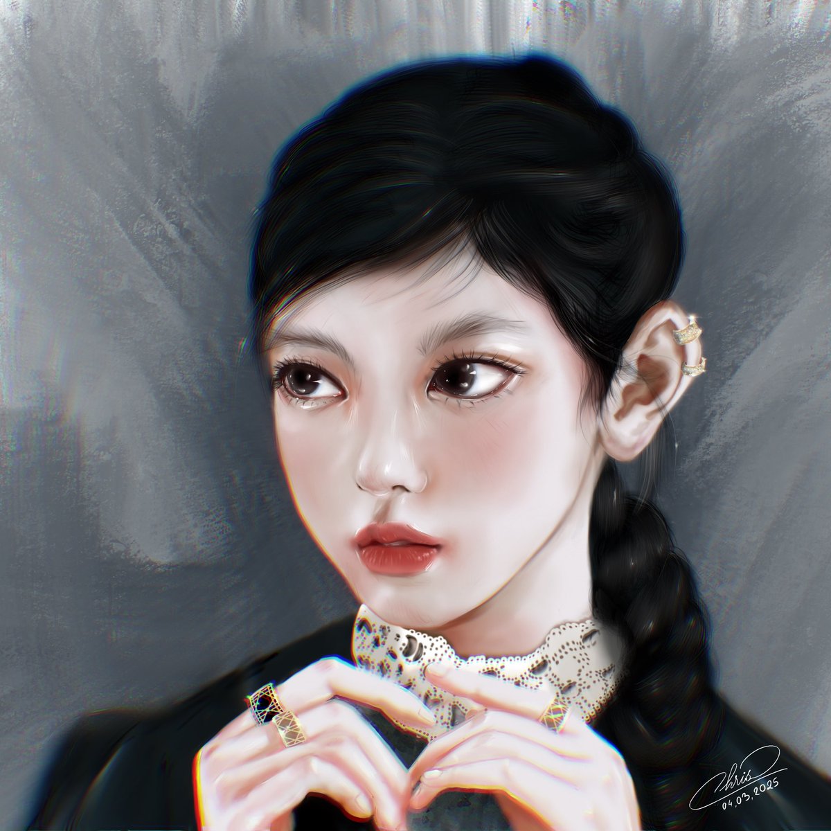 Chris_64k's tweet image. First one I completed in 8 month along the way since July 2024 none of my drawing is good I don’t like it and I didn’t realize it was 8 month ago OMG!
#뉴진스 #NewJeans #njz
#해린 #Haerin #ヘリン
 #イラスト #イラストレーター #イラスト日記 #イラスト練習 #illustration