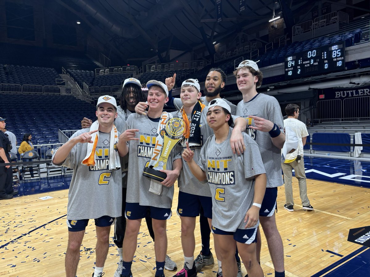 Samantha Casano (@samantha_casano) on Twitter photo PICTURES WORTH 1,000 WORDS. FIRST TITLE IN PROGRAM HISTORY.
THE CHATTANOOGA MOCS ARE NIT CHAMPIONS!!!!!!!!
UTC TAKES DOWN TOP-SEEDED UC IRVINE 85-84 IN OVERTIME.
CINDERELLA. MOCS MADNESS. ETCHED IN CHATTANOOGA LORE FOREVER.
<a href="/GoMocsMBB/">Chattanooga Basketball</a> <a href="/NITMBB/">NIT</a> <a href="/Local3News/">Local 3 News</a> <a href="/Local3Sports/">Local 3 Sports</a> PICTURES WORTH 1,000 WORDS. FIRST TITLE IN PROGRAM HISTORY.
THE CHATTANOOGA MOCS ARE NIT CHAMPIONS!!!!!!!!
UTC TAKES DOWN TOP-SEEDED UC IRVINE 85-84 IN OVERTIME.
CINDERELLA. MOCS MADNESS. ETCHED IN CHATTANOOGA LORE FOREVER.
<a href="/GoMocsMBB/">Chattanooga Basketball</a> <a href="/NITMBB/">NIT</a> <a href="/Local3News/">Local 3 News</a> <a href="/Local3Sports/">Local 3 Sports</a>