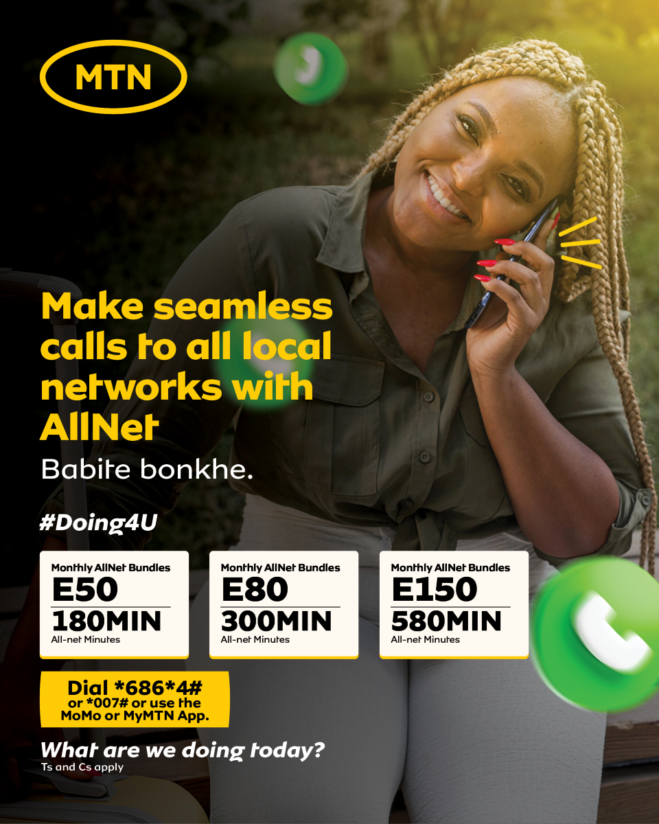 MTNEswatini's tweet image. Talk freely, anytime, anywhere—because staying connected should be effortless! Dial *686*4# ow and enjoy seamless calls to all local networks. 💛 

#AllNet #StayConnected #MakoyaNetwork