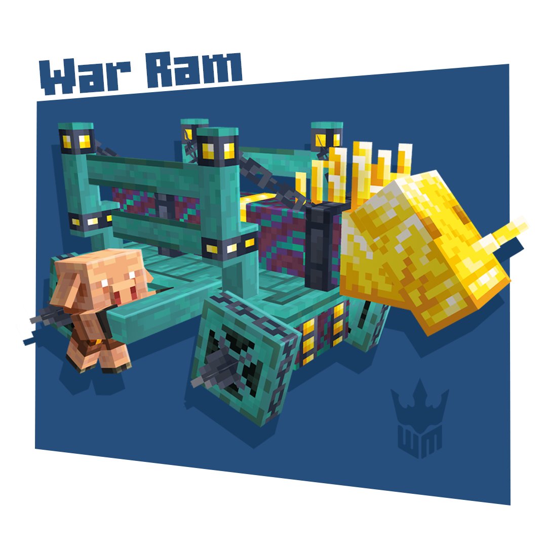 Piglins' best weapon is back today! 

#Minecraft #lowpoly #minecraftart #piglin #minecraftbedrock #Blockbench #MinecraftCreator