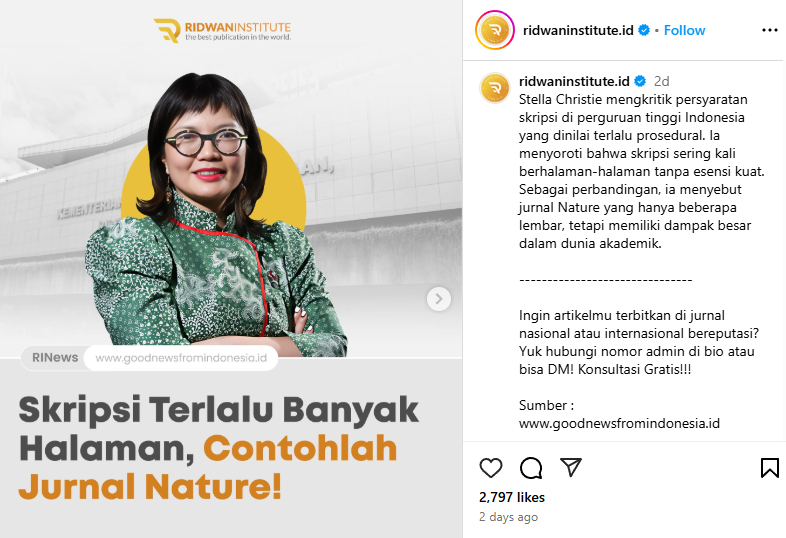 ardisatriawan's tweet image. 1) Itu skripsi Bu, bukan jurnal top.

Skripsi dibandingin sama paper di Nature?

Seriusan?

Beda tujuan, beda pembaca, beda isi, beda level penulis, dan beda juga apa yang ditulis.

Biaya riset paper di Nature juga gak mungkin dari pribadi mahasiswa.

2) Kan Ibu Wakil Menteri…