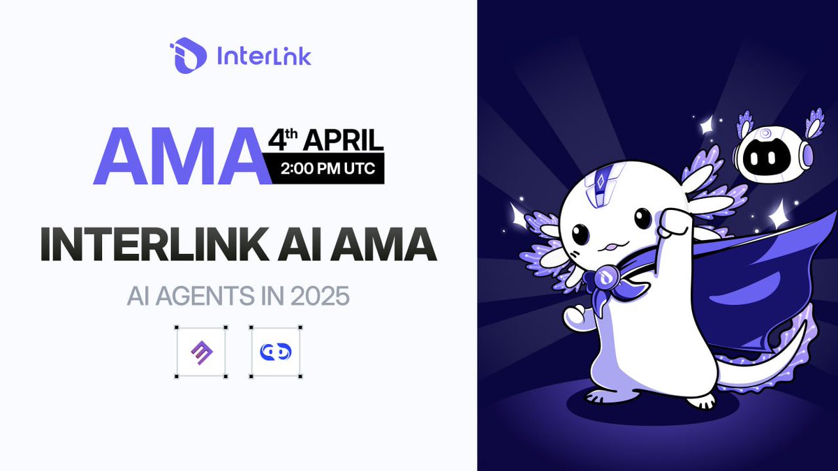 🚨 AMA Announcement! 🚨

🎙 Topic: Exploring How AI Agents Excel in Web3 Workflows

Join us for an insightful session on the role of AI agents in transforming Web3 ecosystems and workflows! 

🗓 Date &amp; Time: 2:00 PM (UTC), April 4th
💰 Reward: 5000 $ITLG for top 5 answers +
