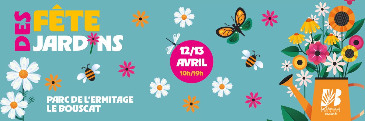 Ville du Bouscat (@villedubouscat) on Twitter photo 💐ÉVÈNEMENT
La Fête des Jardins du Bouscat revient pour son édition 2025 !
Les 12 et 13 avril, la Ville du Bouscat vous invite au #jardin pour ce traditionnel rendez-vous du #printemps Bouscatais. 
10h/19h
📍Parc de l'Ermitage 
PROGRAMME👇
fetedesjardins-bouscat.fr
#lebouscat 💐ÉVÈNEMENT
La Fête des Jardins du Bouscat revient pour son édition 2025 !
Les 12 et 13 avril, la Ville du Bouscat vous invite au #jardin pour ce traditionnel rendez-vous du #printemps Bouscatais. 
10h/19h
📍Parc de l'Ermitage 
PROGRAMME👇
fetedesjardins-bouscat.fr
#lebouscat