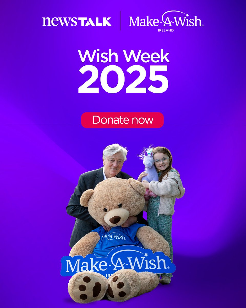 Pat Kenny Newstalk (@patkennynt) on Twitter photo It’s #WishDay here on Newstalk with
<a href="/MakeAWish_ie/">Make-A-Wish Ireland</a>
Make a wish come true for a child with a critical illness by donating at makeawish.ie/donate! It’s #WishDay here on Newstalk with
<a href="/MakeAWish_ie/">Make-A-Wish Ireland</a>
Make a wish come true for a child with a critical illness by donating at makeawish.ie/donate!
