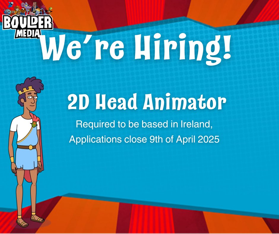 Boulder Media (@bouldermedialtd) on Twitter photo Folks - we're hiring! 🤩 
Applications to close on April 9th.
If interested in a fantastic opportunity, apply through this link: lnkd.in/e45HU2hn
Best of luck! 🌟 Folks - we're hiring! 🤩 
Applications to close on April 9th.
If interested in a fantastic opportunity, apply through this link: lnkd.in/e45HU2hn
Best of luck! 🌟