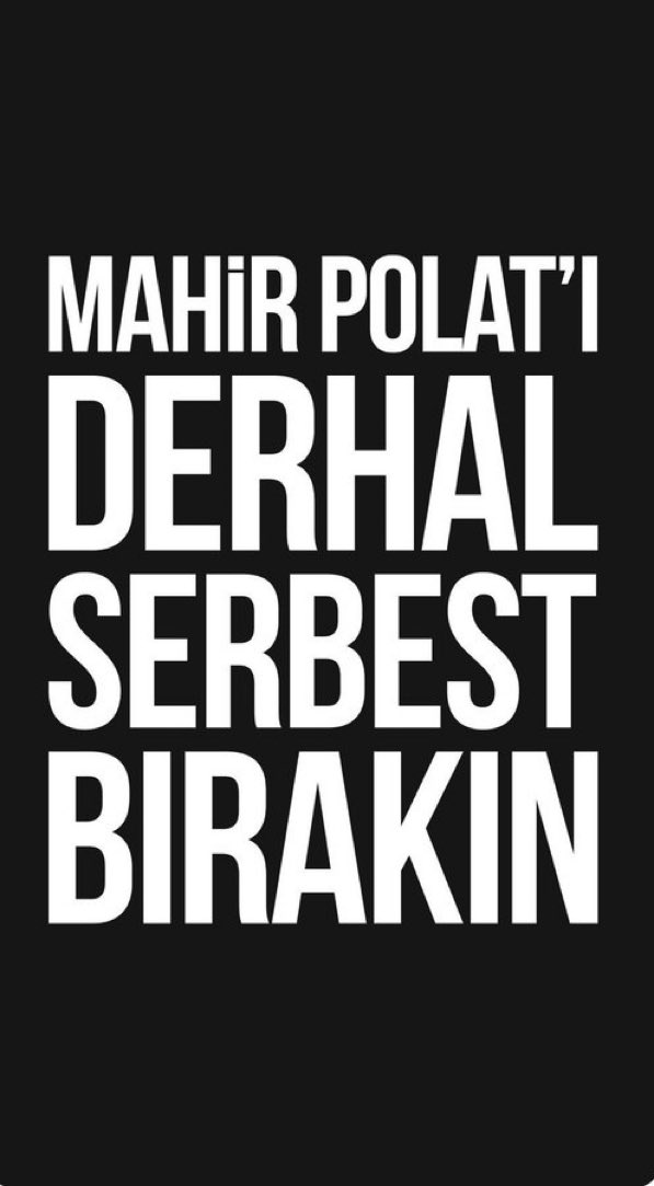 ismailari_'s tweet photo. #MahirPolatıSerbestBırakın https://t.co/szouBoR3IW