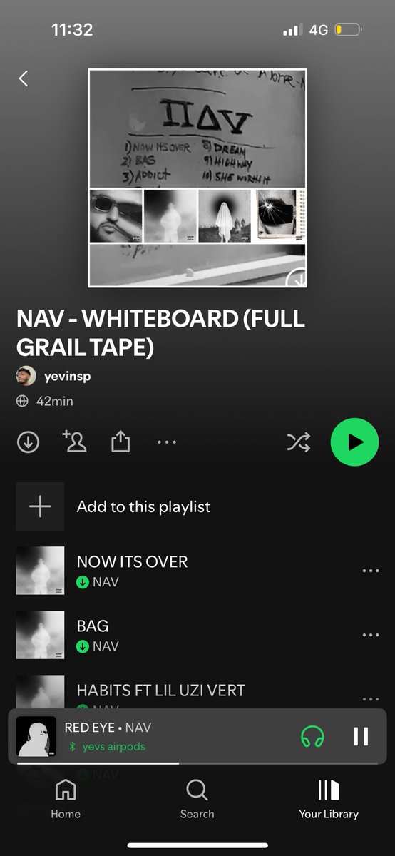 yevper21's tweet photo. NAV really fed his fans hella songs and a full grail tape all in one week after disappearing for 3 years 🙏🏾🔥 @beatsbynav #nav #omw2rexdale https://t.co/HTicBNIO39