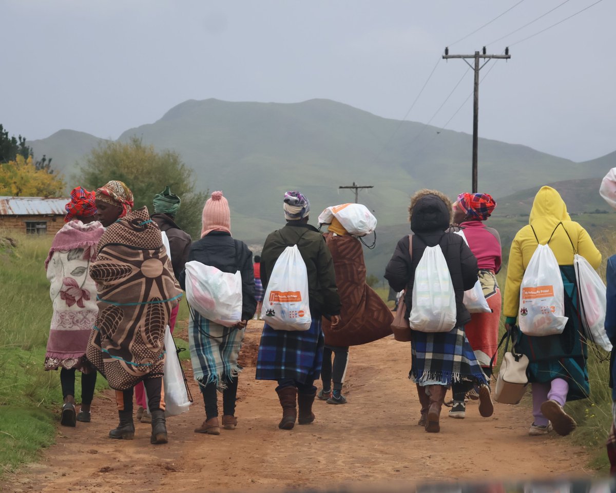 Following the drought that hit #Lesotho during the last planting season, <a href="/UNFPA/">UNFPA</a> &amp; <a href="/LesothoRedCross/">Lesotho Red Cross</a> provided psychosocial support and dignity kits to vulnerable women &amp; girls. Join us in uplifting women &amp; girls — your support can help restore hope and dignity. #HumanitarianRelief