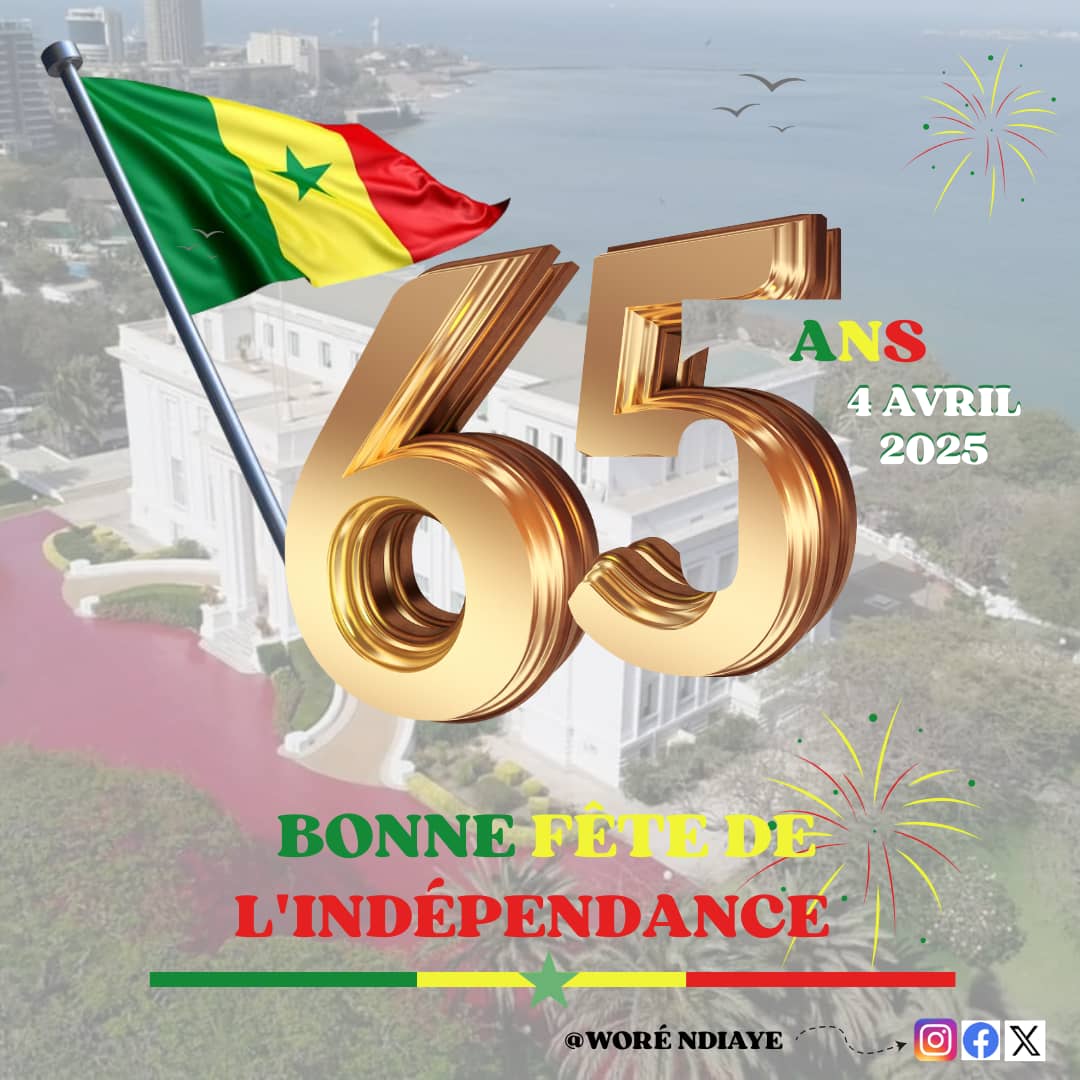 Happy Independance Day 🇸🇳

#65ansdindependance 
#Sénégal
#fêtedelindependance