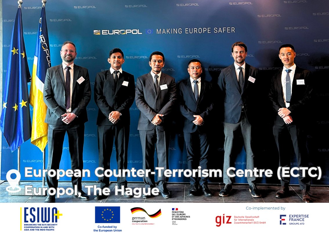 ESIWA_EU (@esiwa_eu) on Twitter photo ๐ช๐บ๐ค๐ Enhancing EU-IndoPacific security and defence links
with officers from #CounterTerrorism police units from ๐ฎ๐ฉ&๐น๐ญ
๐ <a href="/ESIWA_EU/">ESIWA_EU</a> coordinators <a href="/csmptr/">Cameron Sumpter</a> & <a href="/tillbaaken/">Till Baaken</a>
๐ฌ attending <a href="/Europol/">Europol</a>'s Counter-Terrorism Centre (ECTC) Advisory Network on Terrorism and Propaganda in ๐ณ๐ฑ ๐ช๐บ๐ค๐ Enhancing EU-IndoPacific security and defence links
with officers from #CounterTerrorism police units from ๐ฎ๐ฉ&๐น๐ญ
๐ <a href="/ESIWA_EU/">ESIWA_EU</a> coordinators <a href="/csmptr/">Cameron Sumpter</a> & <a href="/tillbaaken/">Till Baaken</a>
๐ฌ attending <a href="/Europol/">Europol</a>'s Counter-Terrorism Centre (ECTC) Advisory Network on Terrorism and Propaganda in ๐ณ๐ฑ