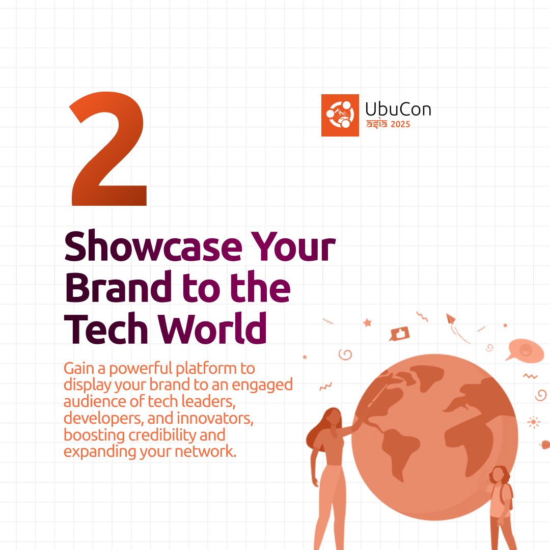 UbuConAsia's tweet image. 🚀 Why Sponsor UbuCon Asia 2025 in Kathmandu?
1️⃣ Empower Open-Source Innovation
2️⃣ Showcase Your Brand
3️⃣ Build Culture + Future
📌 Reach us out: docs.google.com/forms/d/1KIuvF…
#OpenSourceCommunity #UbuConAsia2025 #CallForSponshorship #FOSS
1/2