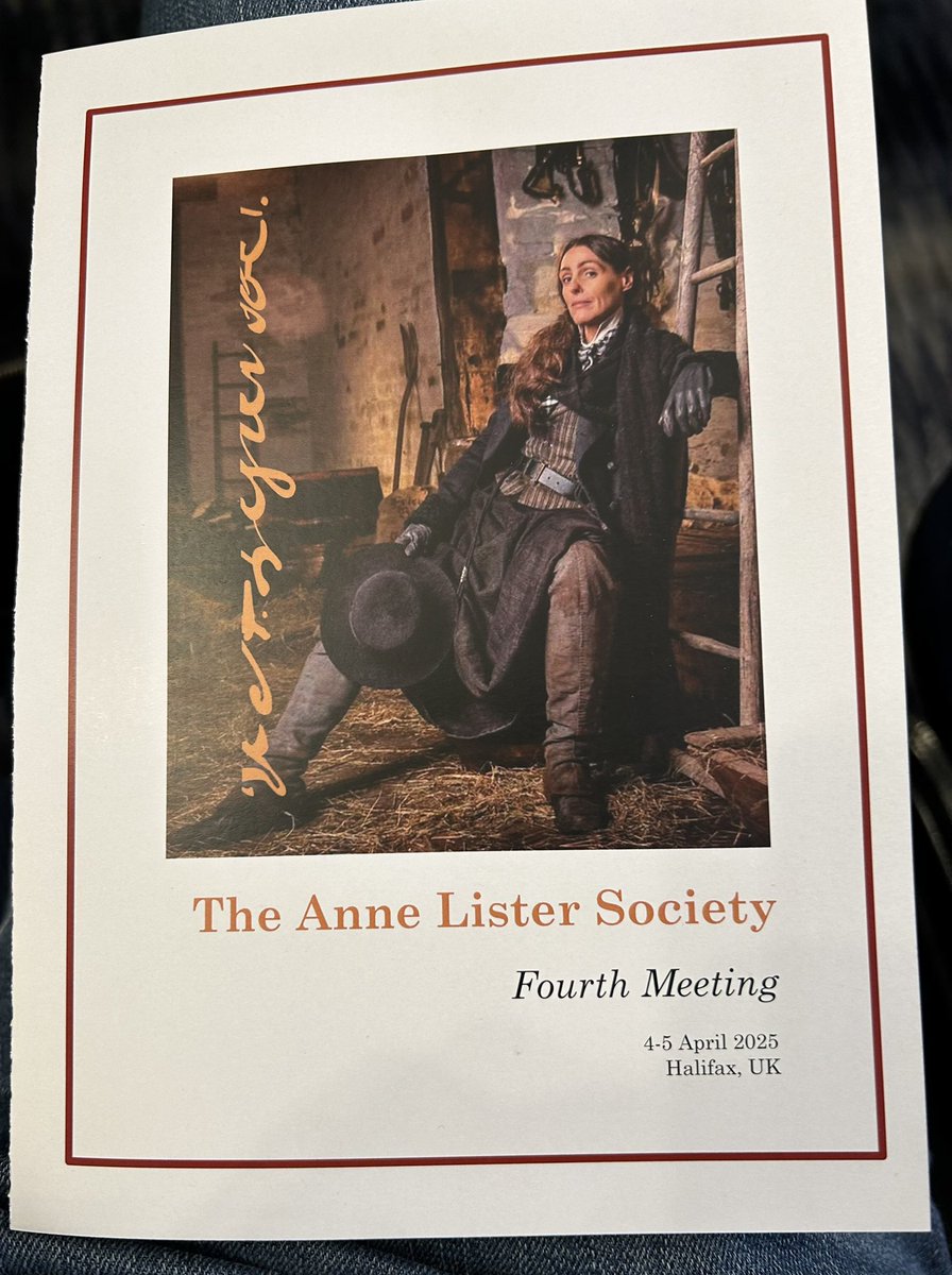 Attending day one the 4th convening of the <a href="/AnneListerSoc/">The Anne Lister Society</a> - wonderfully fascinating- a bit like #AnneLister herself. #BringBackGentlemanJack <a href="/BBC/">BBC</a> <a href="/LookoutPointTV/">Lookout Point TV</a> <a href="/SGJCampaign/">Save Gentleman Jack Campaign</a>