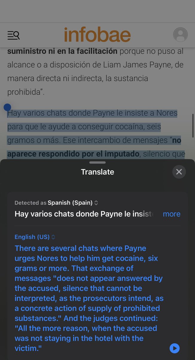 .<a href="/infobae/">infobae</a>, since you have full access to the case, can you share these messages? The messages where Roger talks to Liam about how the 6 grams are the good stuff? Since you want us to believe he had a phone so badly and seeing how Roger is ‘innocent’… it shouldn’t hurt anything,