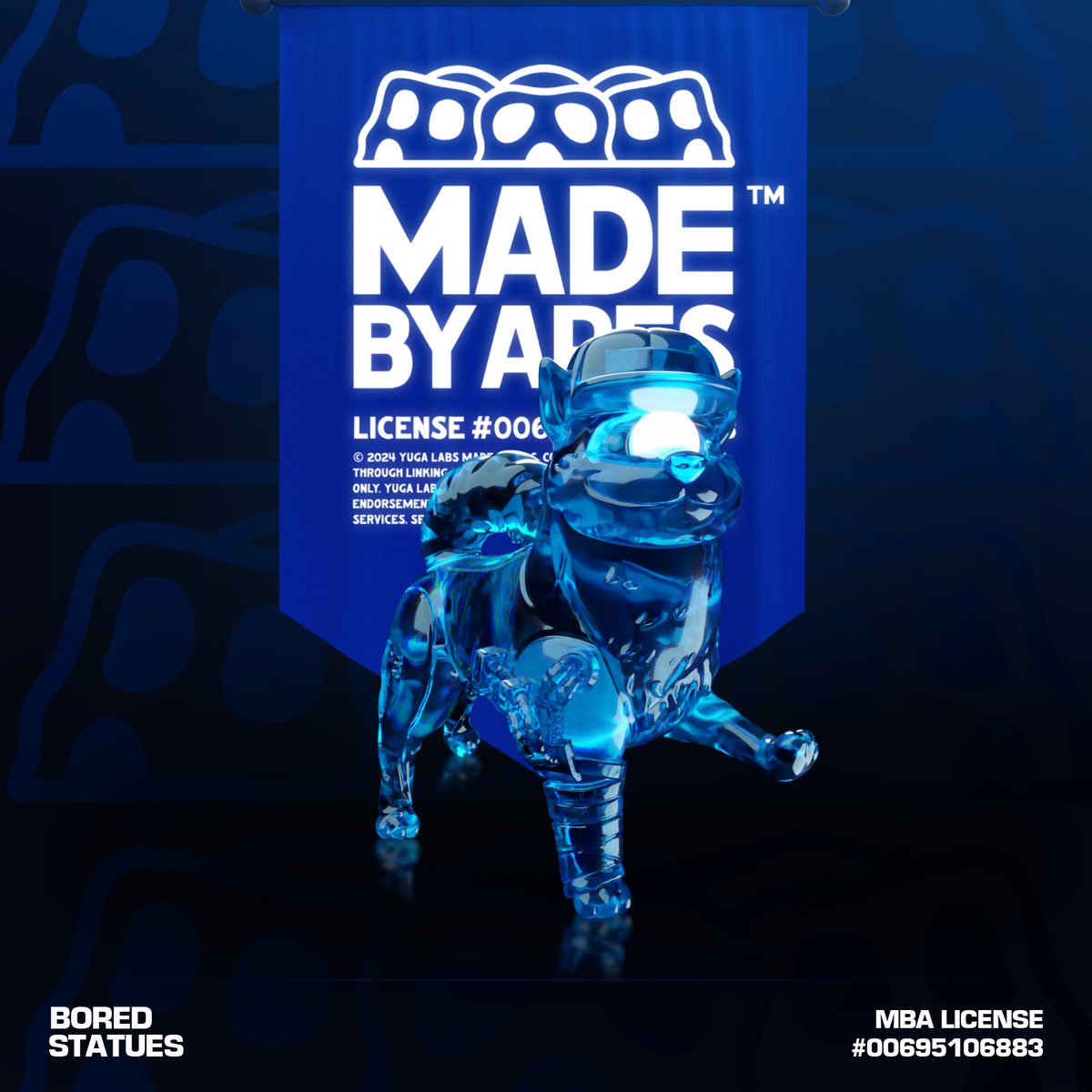 GM - beyond grateful to announce I just secured my MBA license from <a href="/yugalabs/">Yuga Labs</a> <a href="/BoredApeYC/">Bored Ape Yacht Club 🍌</a> for <a href="/BoredStatues/">BoredStatues</a>! 🏆🐒

Years of hard work, countless banana deals, and sleepless nights at the swamp have finally paid off 🥹🙌🏻

Time to take degen sculptures to the next level!