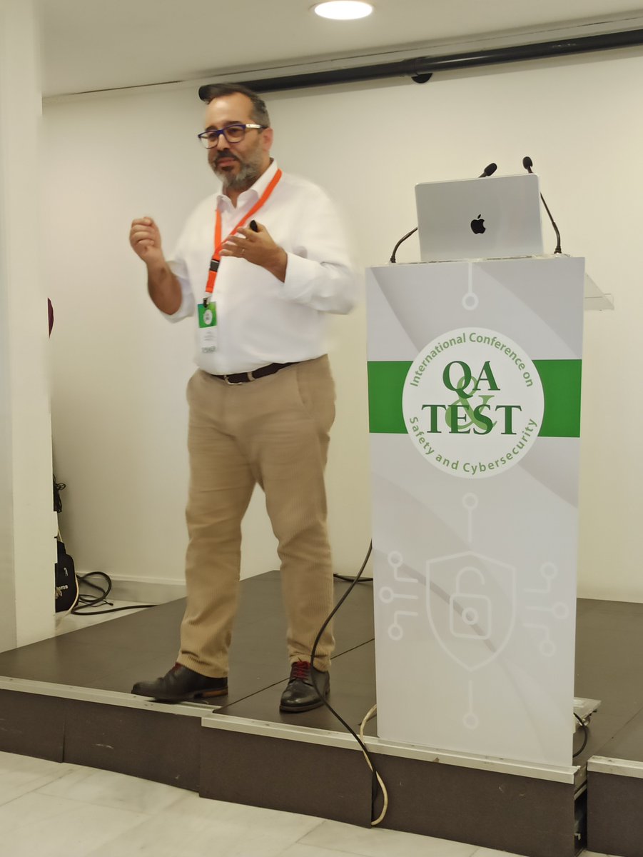 Today, Jonathon Wright, John Cvetko, and Javier Calatrava will present a fascinating track on AI, Verification &amp; Validation.

Amazing sessions!

#qatest #software #softwaretesting #security #conference #event #Madrid