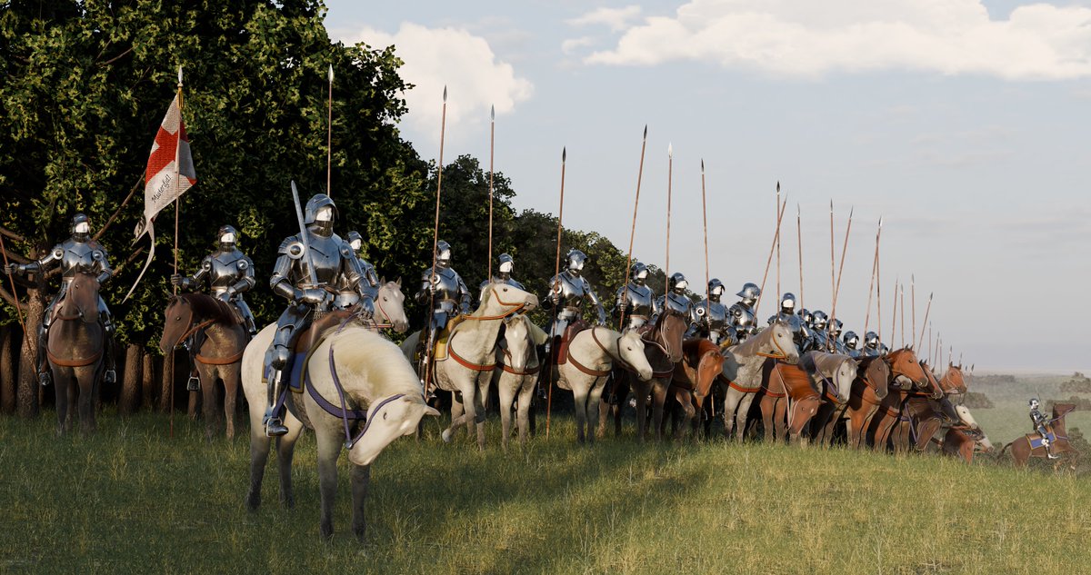 15th Century English Cavalry 

(respot because i had to fix major horse clipping)