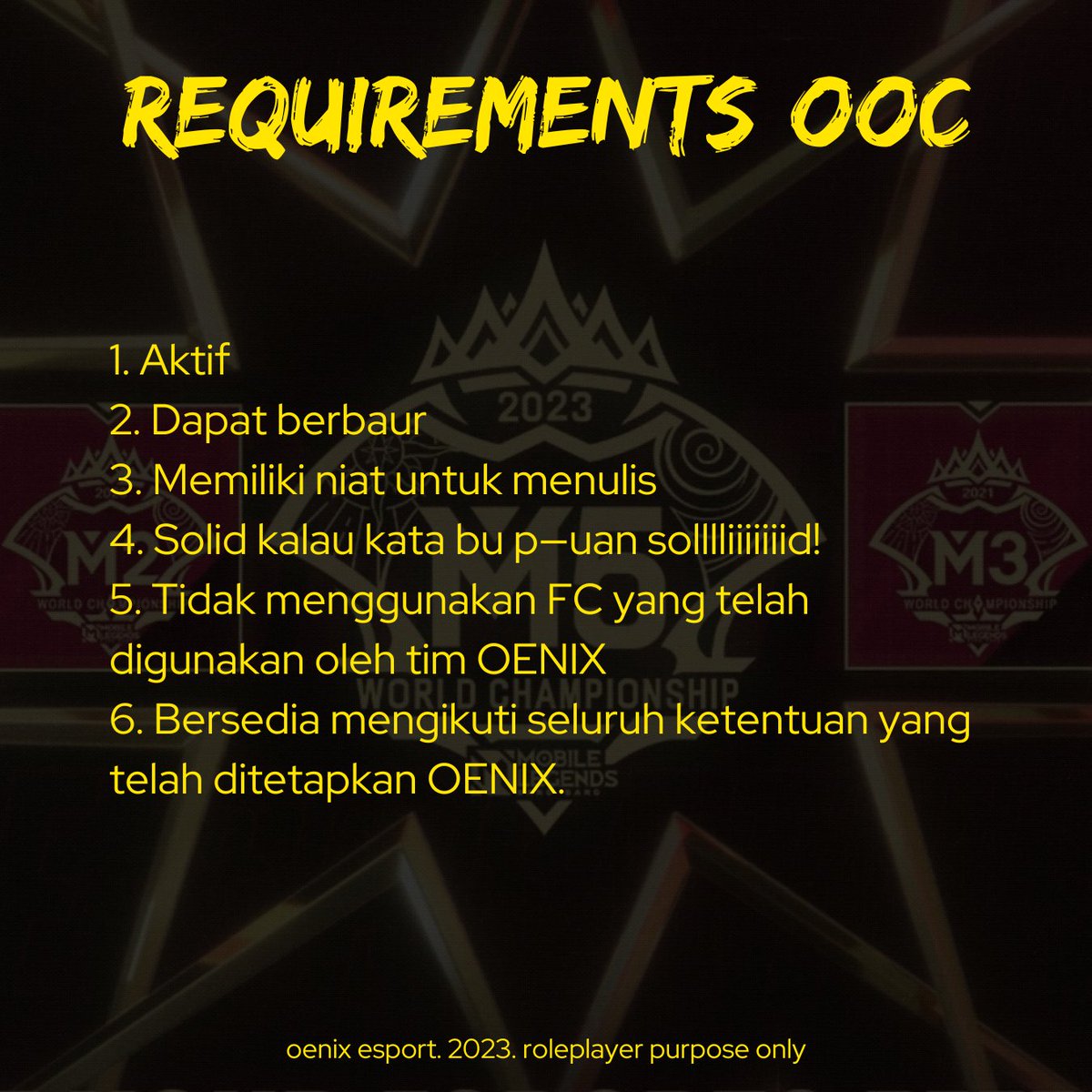 ㅤㅤㅤㅤ
ㅤㅤㅤㅤ
𝗛𝗘𝗟𝗣 𝗥𝗧

<a href="/oenixesport/">KANDANG KUMARS</a> is looking for 𝗕𝗿𝗮𝗻𝗱 𝗔𝗺𝗯𝗮𝘀𝘀𝗮𝗱𝗼𝗿 𝗮𝗻𝗱 𝗧𝗮𝗹𝗲𝗻𝘁. For anyone who understands that oenix is IC based project only with low maintenance and solid members. If you interested do hit me up
ㅤㅤㅤㅤ
ㅤㅤㅤㅤ