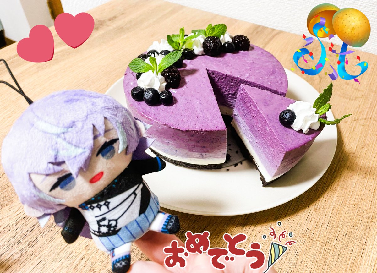 coirooon's tweet photo. 🌸㊗️星導さん3Dお披露目🎈🎊
めでたいのでケーキを作りました
ますますのご活躍を応援しております✊
#インショウ派　#星導3Dショー https://t.co/uxrDeW16aj
