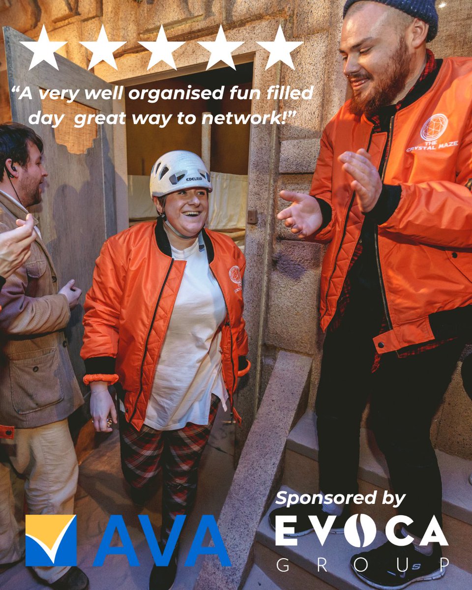 The AVA (@vendingava) on Twitter photo A Unique Way to Thank Your Operators at The Crystal Maze
đź“© To book, email: kennedy.warwick@the-ava.com
Sponsored by EVOCA Group.
#ProudToBeAVA #CrystalMazeExperience #AVAEvents #Networking #Teamwork #VendingIndustry #BusinessConnections A Unique Way to Thank Your Operators at The Crystal Maze
đź“© To book, email: kennedy.warwick@the-ava.com
Sponsored by EVOCA Group.
#ProudToBeAVA #CrystalMazeExperience #AVAEvents #Networking #Teamwork #VendingIndustry #BusinessConnections