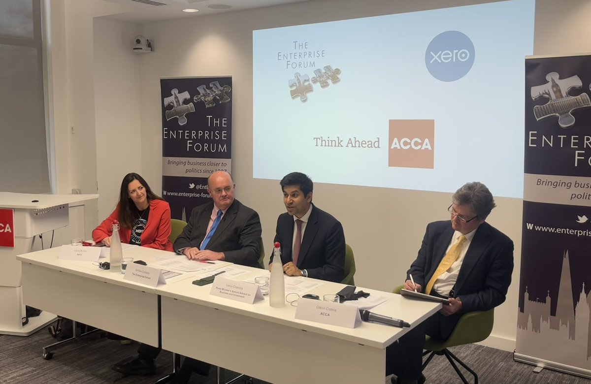 EntForumUK's tweet image. Yesterday evening we were delighted to welcome Varun Chandra, Prime Minister’s Special Advisor on Business and Investment to the @EntForumUK. Thank you to @ACCANews and @Xero for kindly partnering on the discussion.