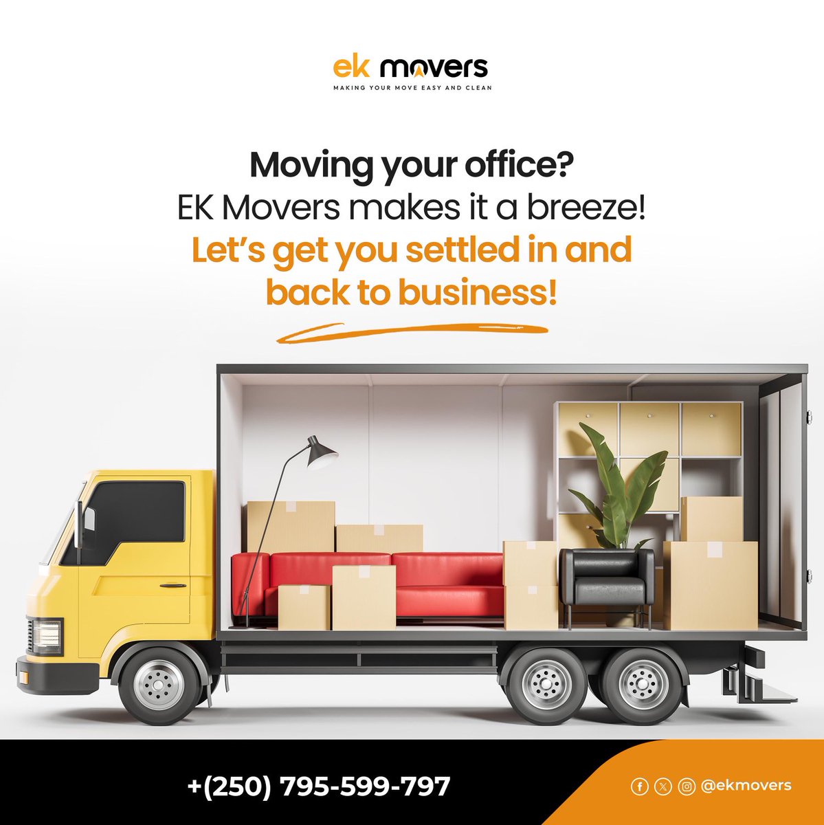 Moving your office can be stressful, but it doesn't have to be!  #EkMovers takes the hassle out of office relocation, handling everything from packing to unpacking with the utmost care and professionalism.  We even set you up so you're ready to use your new space right away!👌