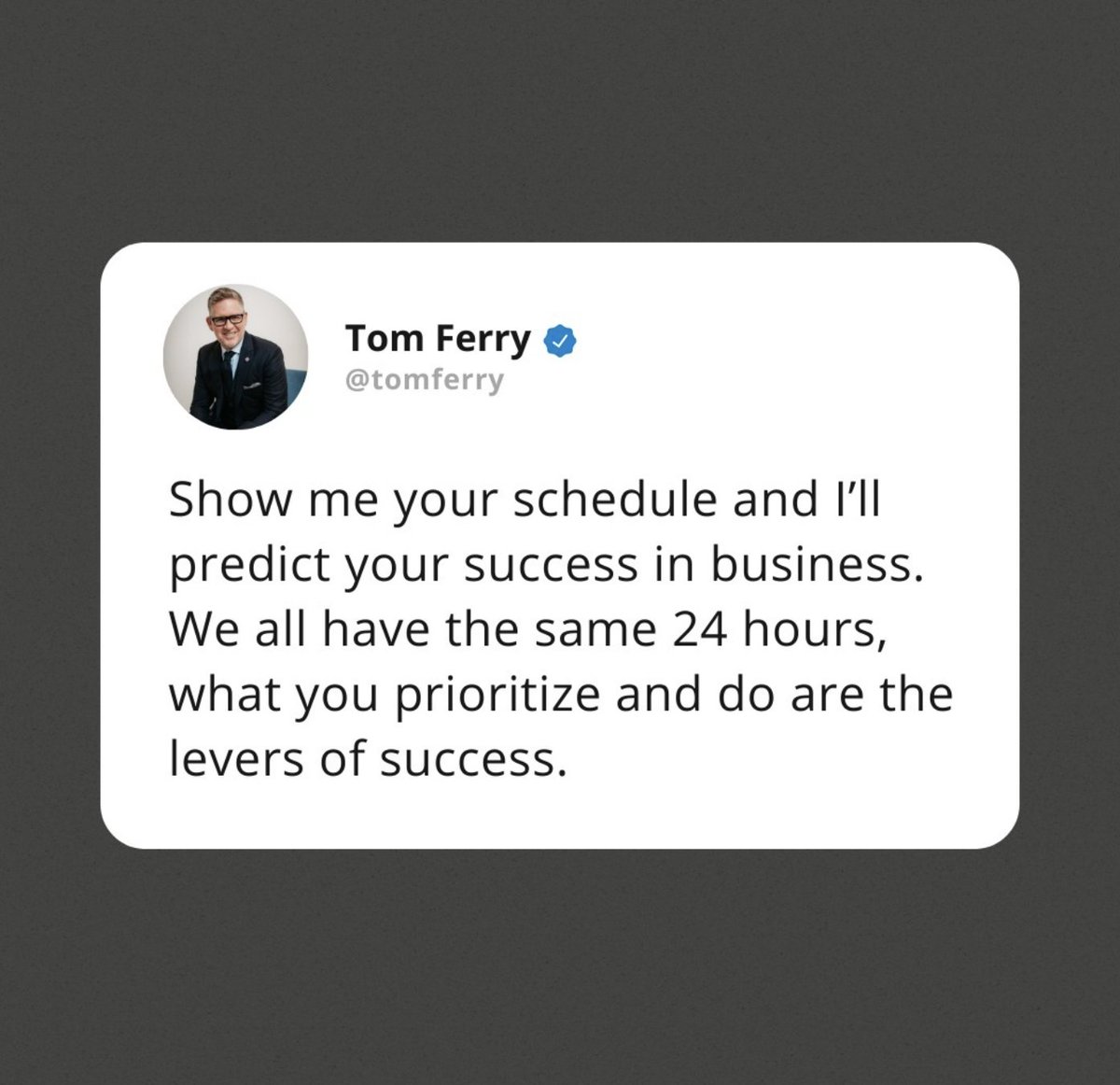 Tom Ferry tweet media