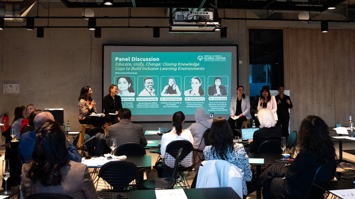 After the <a href="/GDS_Disability/">Global Disability Summit</a>, Special Olympics Global Center for Inclusion in Education launched its research agenda for inclusive learning. With a keynote from <a href="/EduCannotWait/">Education Cannot Wait</a>’s Yasmine Sherif &amp; a powerful panel discussion, leaders united for real change. #EducateUnifyChange