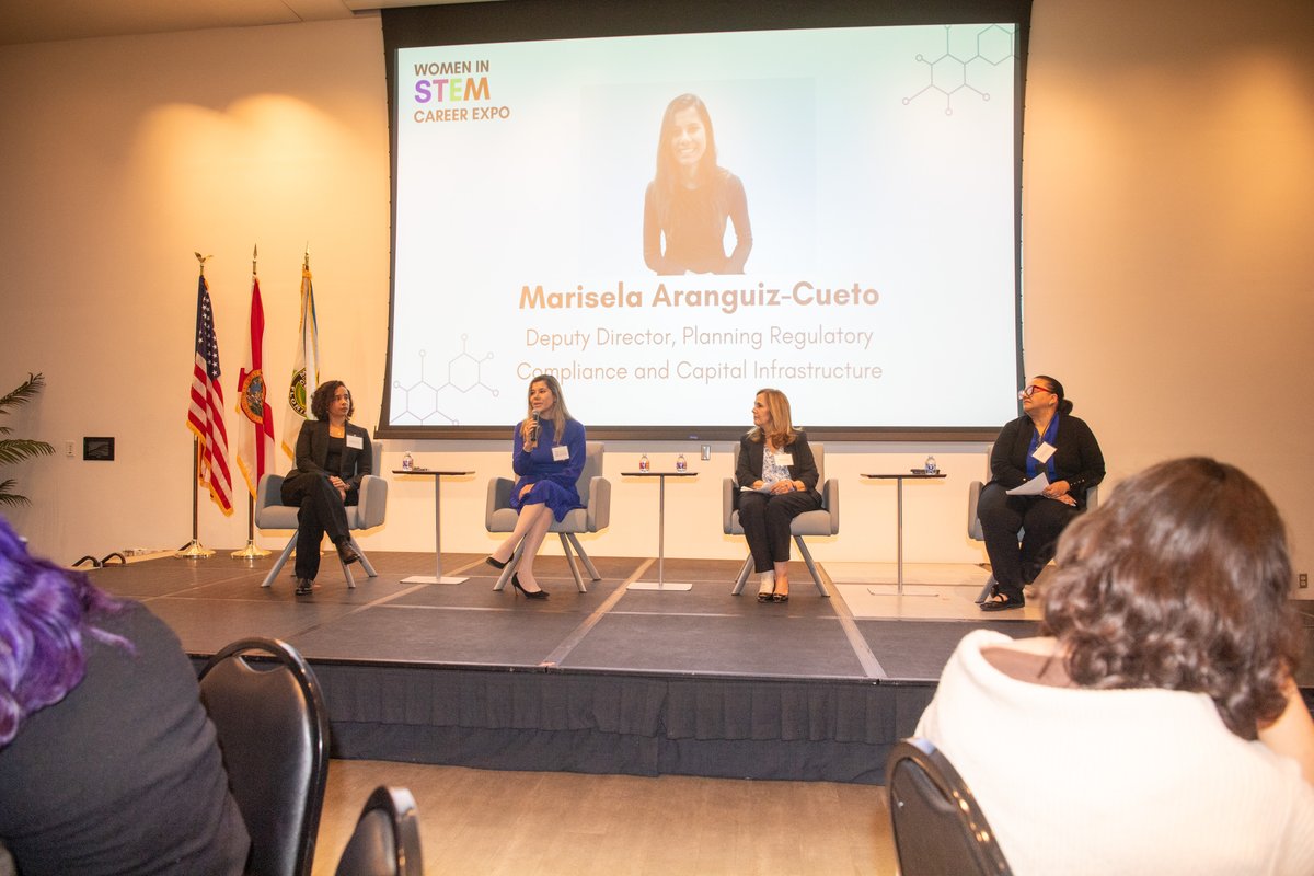 MiamiDadePIOD's tweet image. Together with @MDCPS, @MiamiDadePIOD hosted a gathering of bright minds, trailblazing professionals, and aspiring STEM leaders at the Women in STEM Career Expo, where innovation, empowerment, and career growth took center stage!
#WomenInSTEM #STEMCareers #WomenInTech