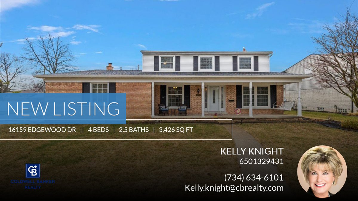 KellyKnightSold's tweet image. 📍 New Listing 📍 Take a look at this fantastic new property that just hit the market located at 16159 Edgewood Dr in Livonia City. Reach out here or at (734) 634-6101 for more information

Kelly Knight homeforsale.at/16159_EDGEWOOD…