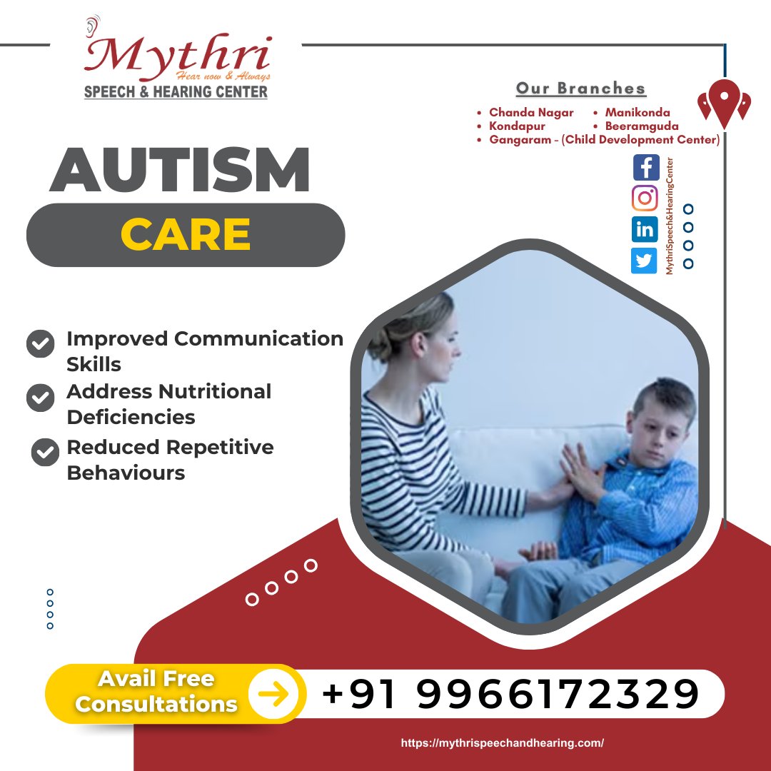 mythrihearing's tweet photo. #AutismCare 💙 #AutismSupport 🤝 #MythriSpeechAndHearing 🏥 #AutismAwareness 🌍 #EarlyIntervention 👶 #AutismTreatment 🧠 #SpecialNeedsCare ❤️ #SpeechTherapy 📢 #AutismSpecialist 🧑‍⚕️ #AutismDevelopment 👨‍👩‍👧‍👦 #OccupationalTherapy 🧩 #ChildDevelopmentCenter 🏫 #AutismIndia 🇮🇳 https://t.co/I8zkLRalvU