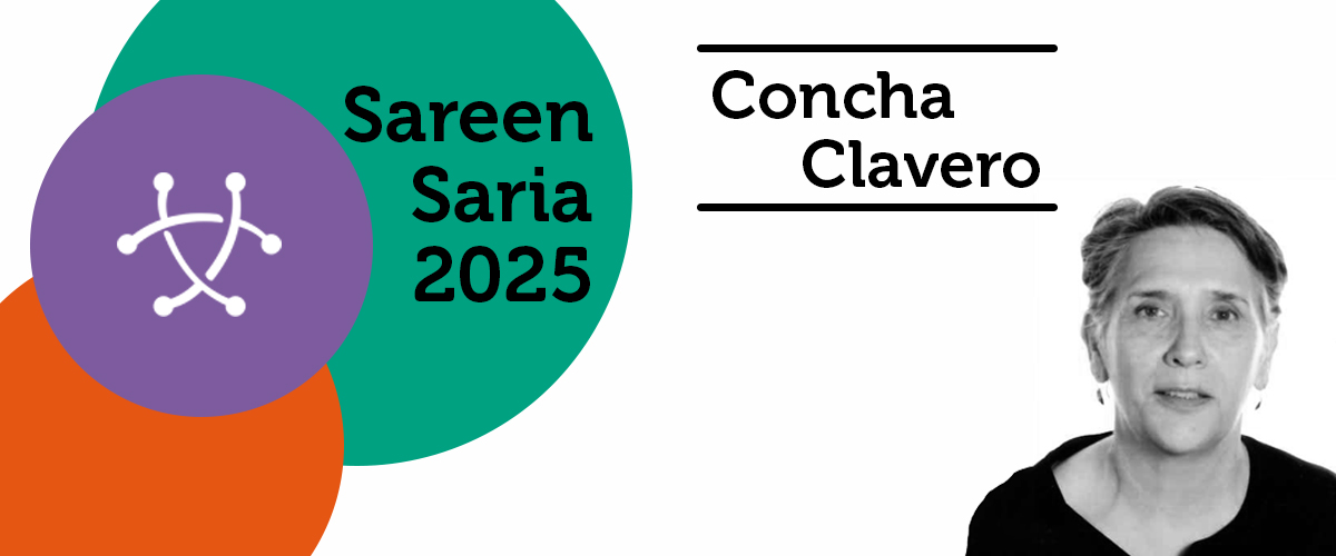 El Sareen Saria 2025 es para Concha Clavero Molina, reconociendo su trayectoria y compromiso con la inclusión social y laboral,la igualdad de género y la gobernanza colab entre entidades sociales-administraciones públicas. Fundamental en proyectos FSE #FSEEuskadi #sendotuAB