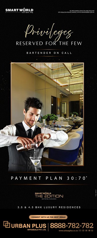 UrbanPlus's tweet image. martWorld THE EDITION – Limitless Living for a Limited Few! ✨🏡

💰 30% Now, 70% on Completion
🏆 7-Star Lobbies, Concierge &amp;amp; Valet
🎁 iPhone 16 Pro with Every Purchase!

📞 Call 8888-782-782 or 🌐 Visit urbanplus.co.in

 #Smartworld #TheEdition #UrbanPlus