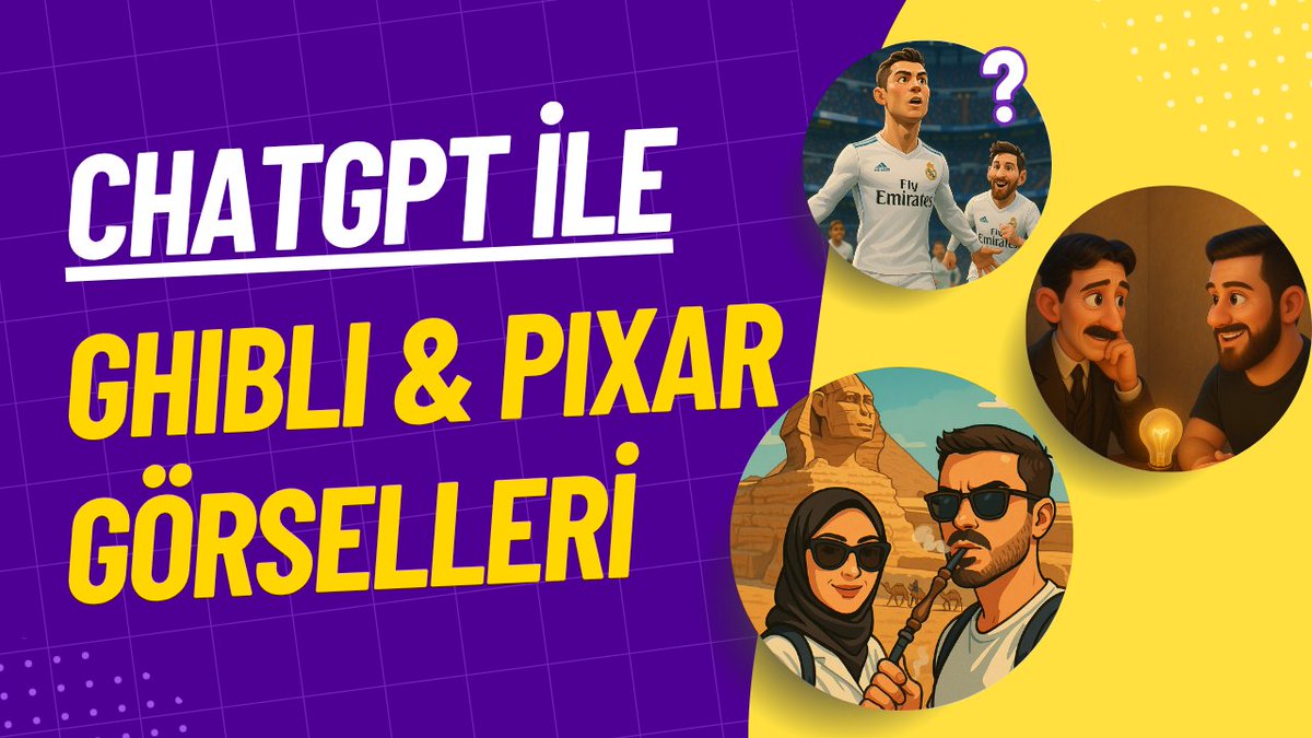 ChatGPT ile anime, ghibli, pixar tarzı görsel oluşturmave etkili prompt yazımı konusunda bilgilendirici bir video hazırladım. 

Video linki: youtu.be/d0_Z0Ne7ohk?si…

#ghibli #ai #pixar