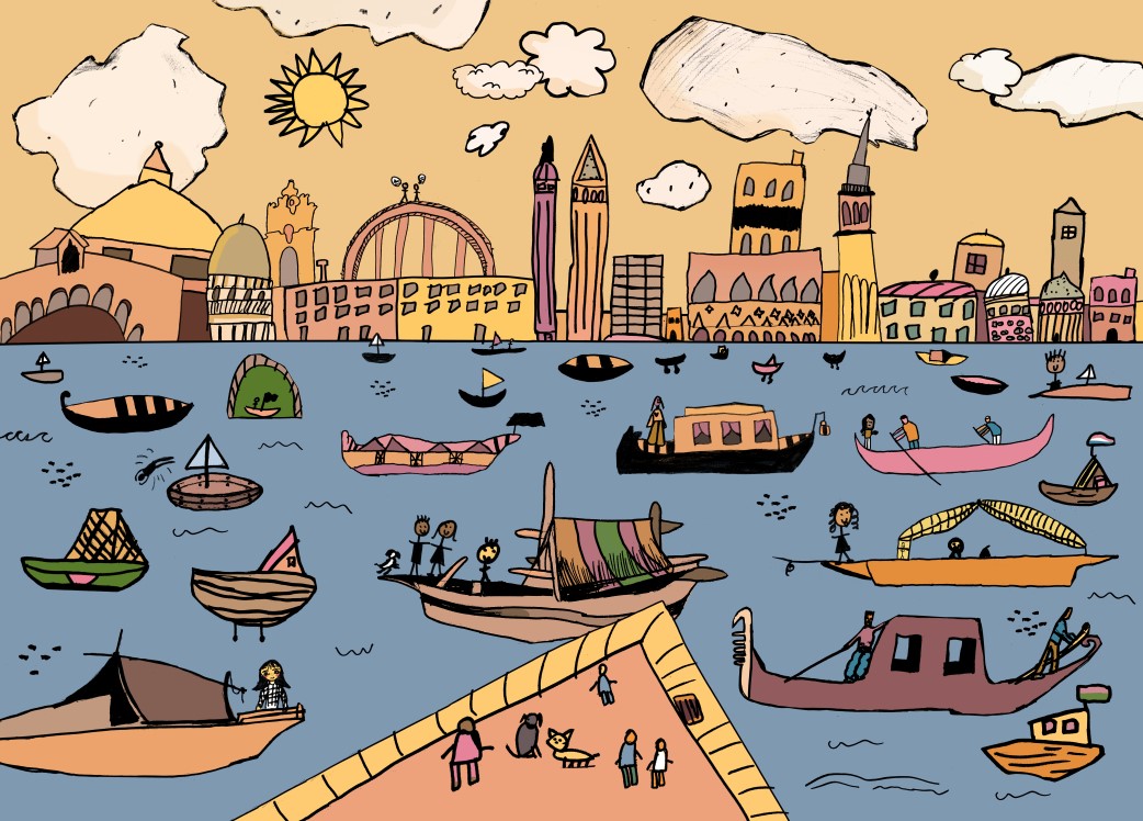 Our Museum Ambassadors from All Souls CofE Primary School have created another brilliant postcard! Drawing inspiration from the Canaletto paintings in our collection, they collectively created this marvellous artwork. Available in our shop soon.