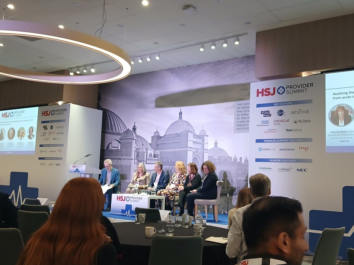 The final panel of <a href="/HSJnews/">Health Service Journal</a> #HSJProvider summit looking at UEC and the need to shift <a href="/HSJEditor/">Alastair McLellan</a> <a href="/amandadoylegp/">amanda doyle</a> <a href="/danielelkeles/">Daniel Elkeles</a> <a href="/VantageHealthUK/">NEC Rego</a> <a href="/nec_sws/">NEC Software Solutions</a>