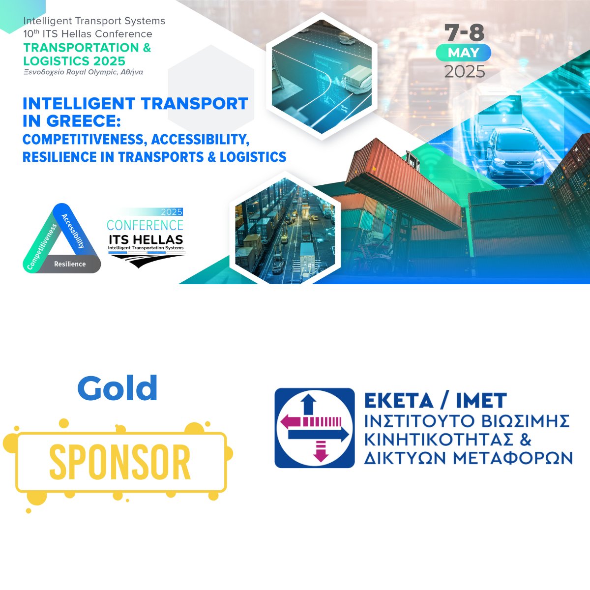 Χρυσός Χορηγός του #ITSHellas2025: το <a href="/HitCerth/">HIT CERTH</a>!

Πρωτοπόρο στην έρευνα για βιώσιμες, ανθεκτικές &amp; προσβάσιμες μεταφορές.
📍 7-8 Μαΐου | Royal Olympic

🔗 itshellas2025-conference.gr

#SmartMobility #ITS #CERTH #ConferreConnects
