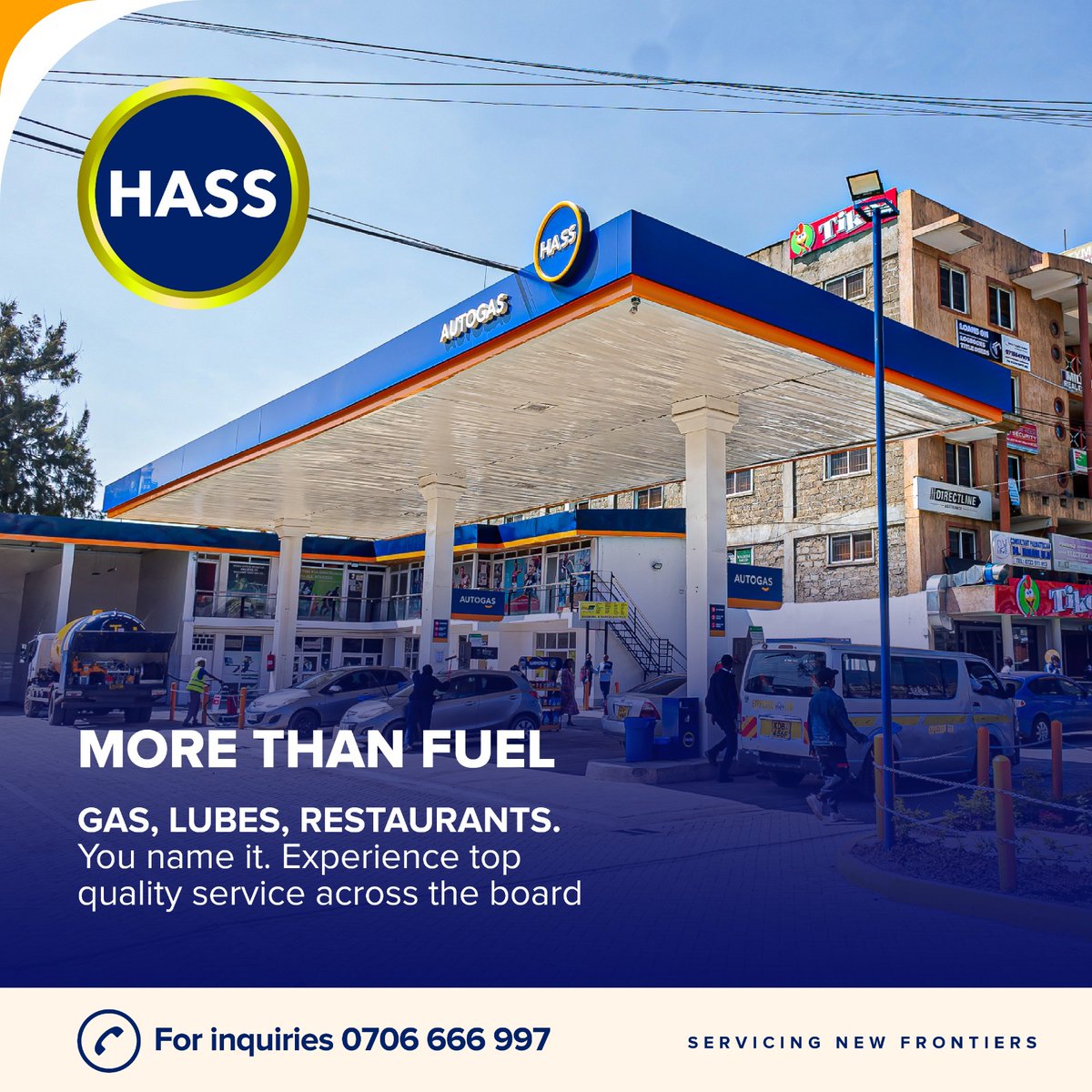 From top-quality gas and premium lubricants to expert car service, and delicious dining options. It is the Big Hass Experience. 

#MoreThanFuel #HassExperience #KaribuHass