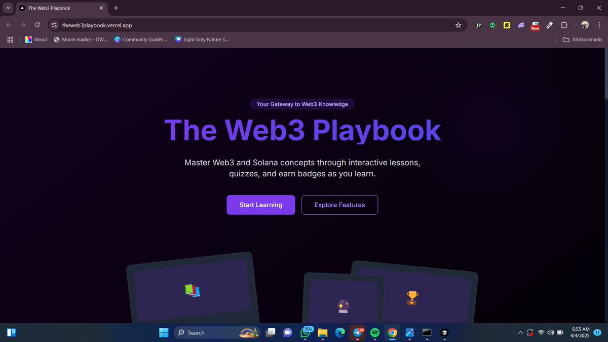 GM guys
So I did a thing 😅

You know how there's always someone who doesn't yet understand the concept of Web3 and Solana, I built something for them 👇🏽

Try it here: theweb3playbook.vercel.app
RT to help someone new 👊🏽
