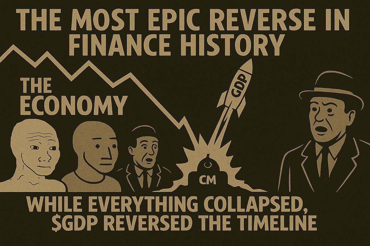 The economy tanked.
Wall Street cried.
Boomers panicked.
And somehow… $GDP printed a god candle.

The most epic reverse in finance history.
Minted from misery.

t.me/GDPCOINCTO

#GDP #tariffs