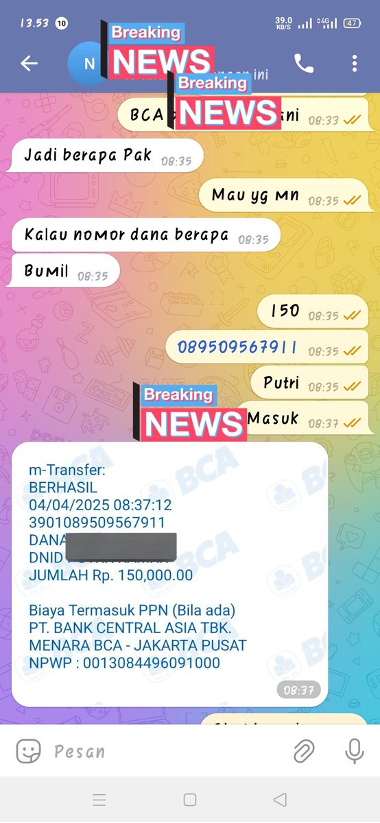 Trimakasih ya yg udah order
